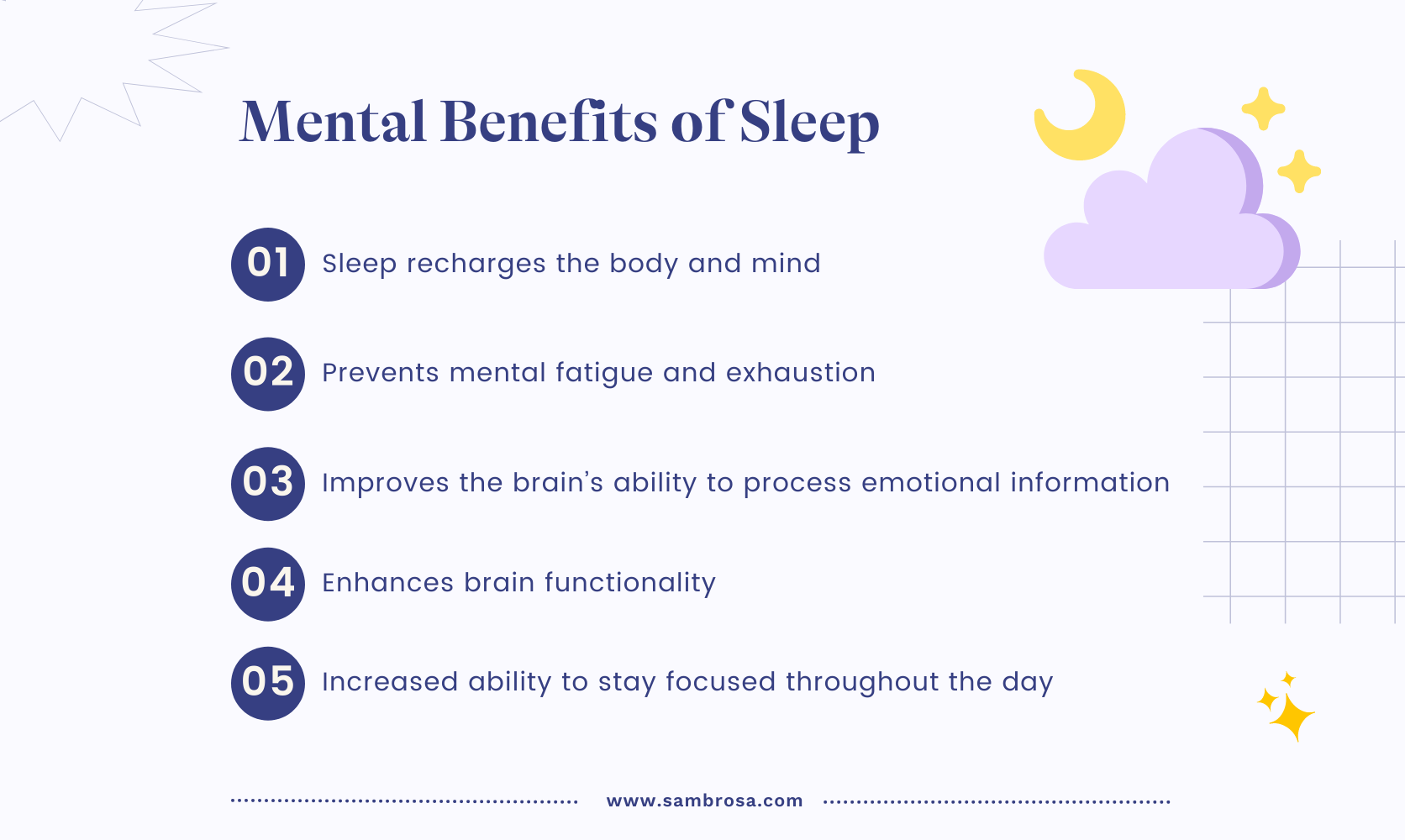 Mental benefits of sleep