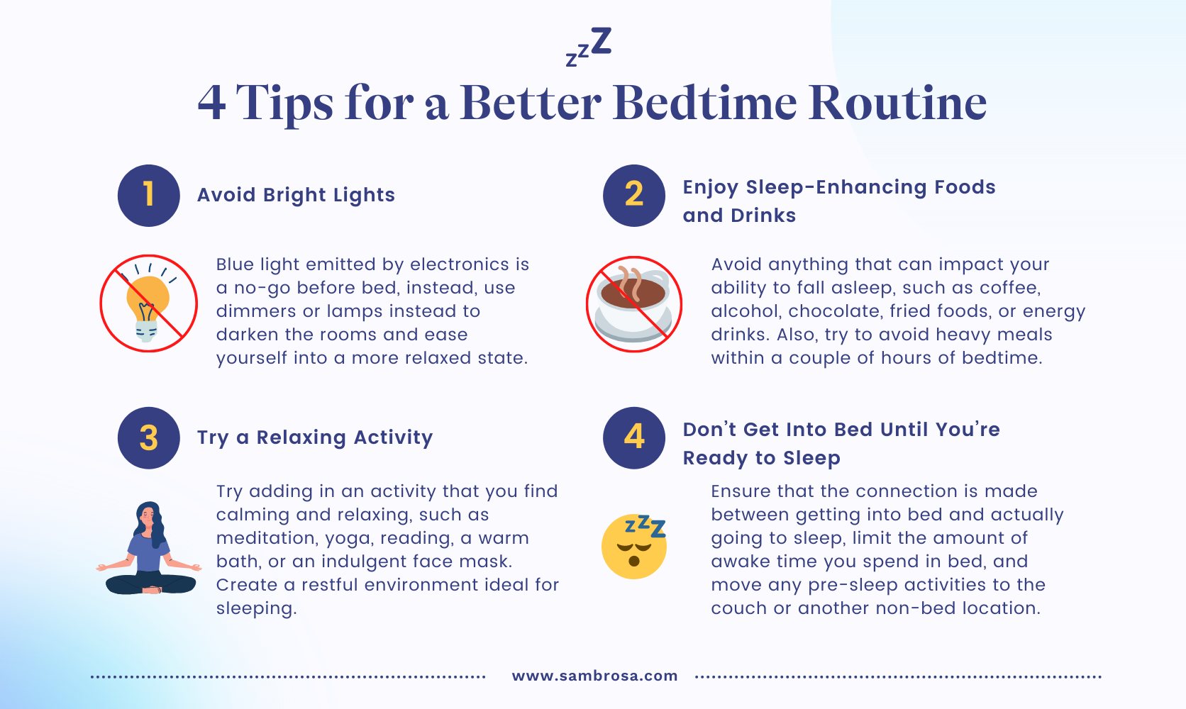 Tips for quality sleep